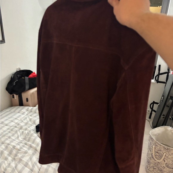 Reiss Men's Dark Brown Suede Jacket - Picture 2 of 4